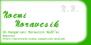 noemi moravcsik business card